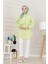 Beli Bağcıklı Allerli Taşlı Tunik-Sarı 1