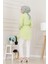 Beli Bağcıklı Allerli Taşlı Tunik-Sarı 5