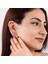 14 Ayar Altın Taşlı Kalp Minimal Halka Piercing 3