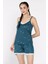 Kadın Ip Askılı Baskılı Şortlu Pijama Takımı P-00017372 2