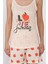 Kadın Baskılı Şortlu Pijama Takımı P-00017375 4