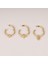 14 Ayar Altın Taşlı Minimal Halka Piercing 4