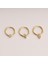 14 Ayar Altın Taşlı Minimal Halka Piercing 5