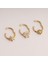 14 Ayar Altın Taşlı Minimal Halka Piercing 4