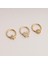14 Ayar Altın Taşlı Minimal Halka Piercing 5
