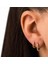 14 Ayar Altın Alttan Taşlı Halka Piercing 4