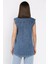 Kadın Çift Cepli Jean Kot Yelek P-00014996 3