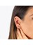 14 Ayar Altın Taşlı Çiçek Minimal Halka Piercing 3