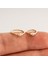 14 Ayar Altın Alttan Markis Taşlı Minimal Halka Piercing 3