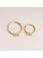 14 Ayar Altın Alttan Markis Taşlı Minimal Halka Piercing 5
