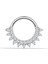 14 Ayar Altın Taşlı Minimal Halka Piercing 1