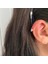 14 Ayar Altın Taşlı Üçgen Motifli Halka Piercing 3