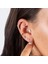 14 Ayar Altın Tek Taş Minimal Halka Piercing 2