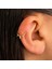 14 Ayar Altın 3 Diken Motifli Minimal Halka Piercing 3