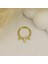 14 Ayar Altın 3 Diken Motifli Minimal Halka Piercing 4