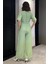 Yarım Fermuarlı Bel Lastikli Kısa Kol Tulum P-00017335 3