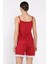 Kadın Ip Askılı Puantiyeli Şortlu Pijama Takımı P-00017384 3