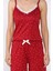 Kadın Ip Askılı Puantiyeli Şortlu Pijama Takımı P-00017384 4