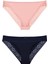 Kadın Lazer Kesim Dantelli Slip Külot 3'lü Paket Set - KTS3101 3