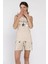 Kadın Baskılı Şortlu Pijama Takımı P-00017386 1