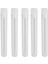 100 Adet Beyaz Vidalı Kapaklı Şeffaf Plastik Test Tüpleri Örnek Kapları Şişeler Basmalı Kapaklar 12X75MM (Yurt Dışından) 4