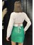 Kadın Pile Detaylı Arka Bağlamalı Crop Top Gömlek P-00017238 3