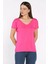 Ön Arka V Yaka Kadın T-Shirt P-00015022 2