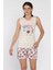 Kadın Baskılı Şortlu Pijama Takımı P-00017382 1