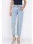 Kadın Yüksek Bel Taş Işlemeli Jean Kot Pantolon P-00017322 4