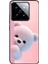 Xiaomi Mi 14 Uyumlu Şeffaf Kılıf 1 Peluş Ayıcık Tasarımlı 1