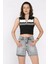 Kadın Taşlı Jean Kot Şort P-00017264 1