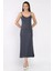 Kadın Ip Askılı Yırtmaç Detaylı Elbise P-00017173 2