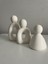 Modern 3 Kişilik Beton Aile Figürü, Şık Ev Dekoru Objesi, Beyaz, M&d Design 4