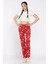 Kadın Ayıcık ve Kalp Baskılı Bel Lastikli Pijama Altı P-00017166 1