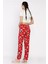 Kadın Ayıcık ve Kalp Baskılı Bel Lastikli Pijama Altı P-00017166 3