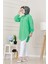 Göğüsü Taş Detaylı Oversize Tunik-Su Yeşili 2