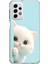 Samsung Galaxy A33 Uyumlu Şeffaf Kılıf 2 Peluş Kedi Tasarımlı 1