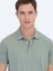 Haki Düz Çevre Dostu Polo Yaka T-Shirt 3