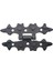 Antika Tarz Dekoratif Pirinç Yıldız Menteşe - 84X44 Mm, Oksit 1