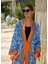Mavi Çiçekler Kimono 3