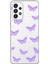Samsung Galaxy A73 Uyumlu Şeffaf Kılıf Kelebek 4 Tasarımlı 1