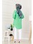 Göğüsü Taş Detaylı Oversize Tunik-Su Yeşili 5