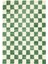 Chess Kareli Kemik-Yeşil Salon Oturma Odası Yatak Odası Koridor Makine Halısı Yolluk Shaggy 4
