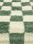 Chess Kareli Kemik-Yeşil Salon Oturma Odası Yatak Odası Koridor Makine Halısı Yolluk Shaggy 5