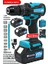 Çift Batarya ile Güçlü Akülü Vidalama ve Matkap Seti, 24 Parça 1