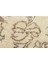 Krem Kahverengi Göbekli Desen Eskitme Vintage Halı 4