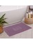 Banyo Çiçekli Pamuklu Ayak Havlusu 50X70CM Mor 2'li 3