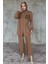 Cep Nakışlı Bel Bağcıklı Tesettür Tunik Pantolon Ikili Takım P-00017627 1