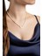Diamond Collection 14 K Sarı Altın 0.03 Karat Pırlanta Doğal Inci Kolye 4