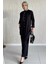 Dantelli Taşlı Tesettür Tunik Pantolon Ikili Takım P-00017622 1